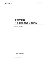 Sony TC-KA1ES - Owners Manual 